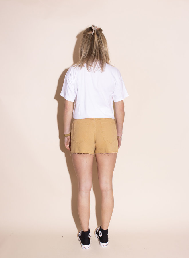 24COLOURS - Brown Denim Shorts (80280a)