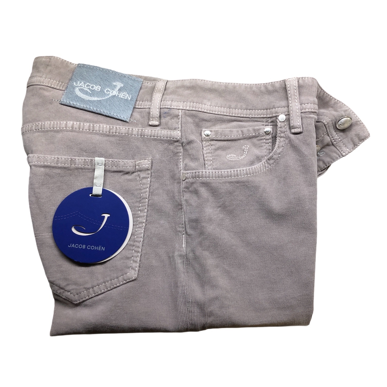 ●●JACOB COHEN ヤコブコーエン J622 LTD COMF Jacob Cohen - J622 Comf Red Stitch Mid Wash Jeans in Blue