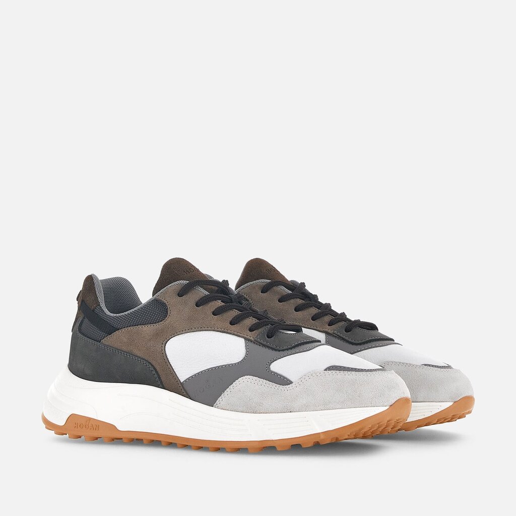 Hogan HOGAN Sneakers Hyperlight Brown Grey White HXM5630DM90264
