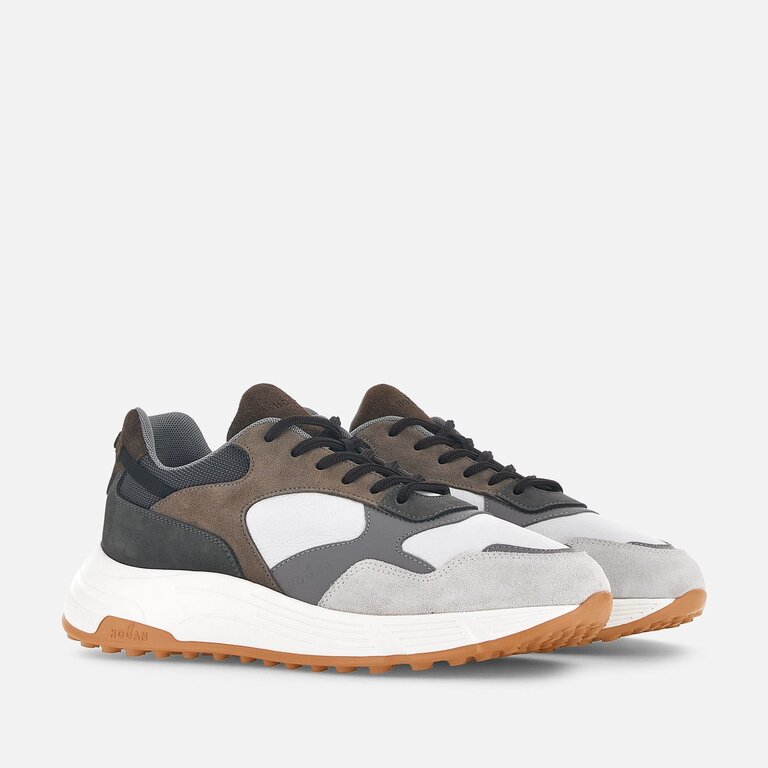 Hogan HOGAN Sneakers Hyperlight Brown Grey White HXM5630DM90264