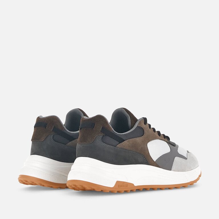 Hogan HOGAN Sneakers Hyperlight Brown Grey White HXM5630DM90264