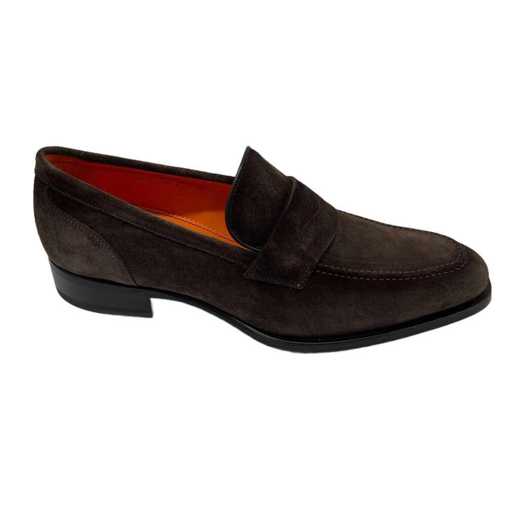 Santoni SANTONI Mocassins Penny en daim