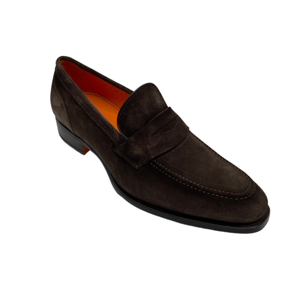 Santoni SANTONI Mocassins Penny en daim