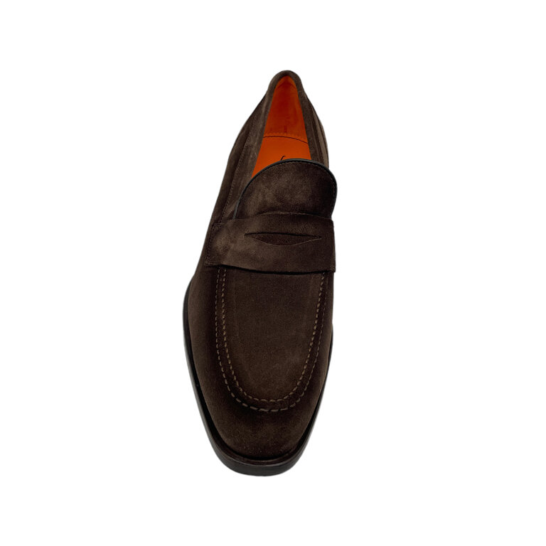 Santoni SANTONI Mocassins Penny en daim