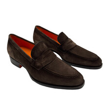 Santoni SANTONI Mocassins Penny en daim
