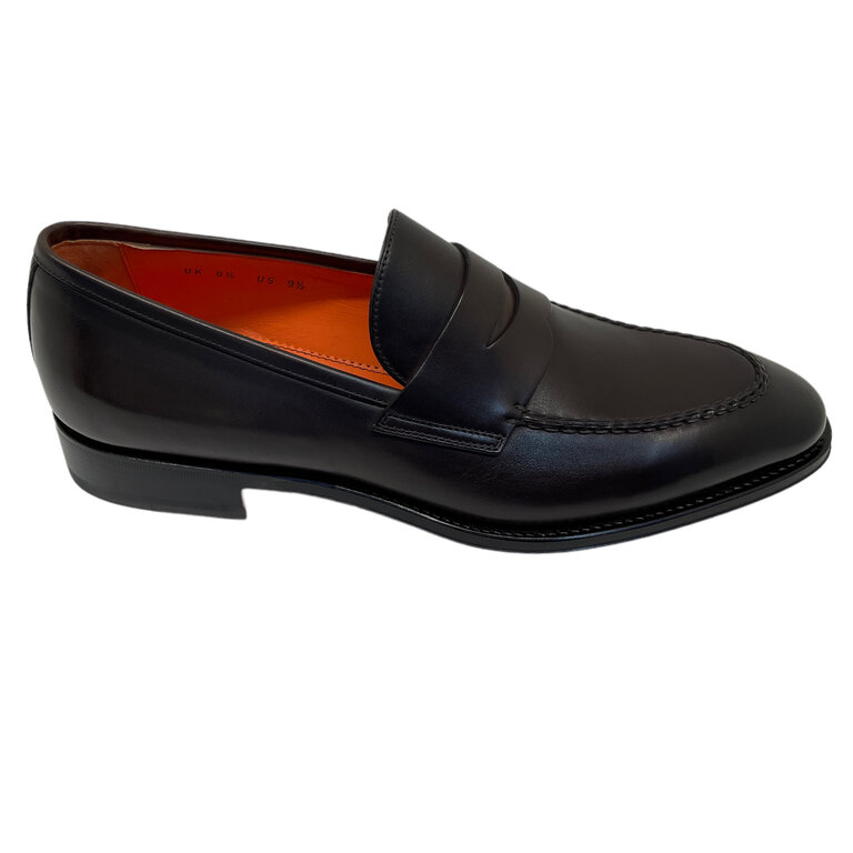 Santoni SANTONI Penny Loafers in Leather