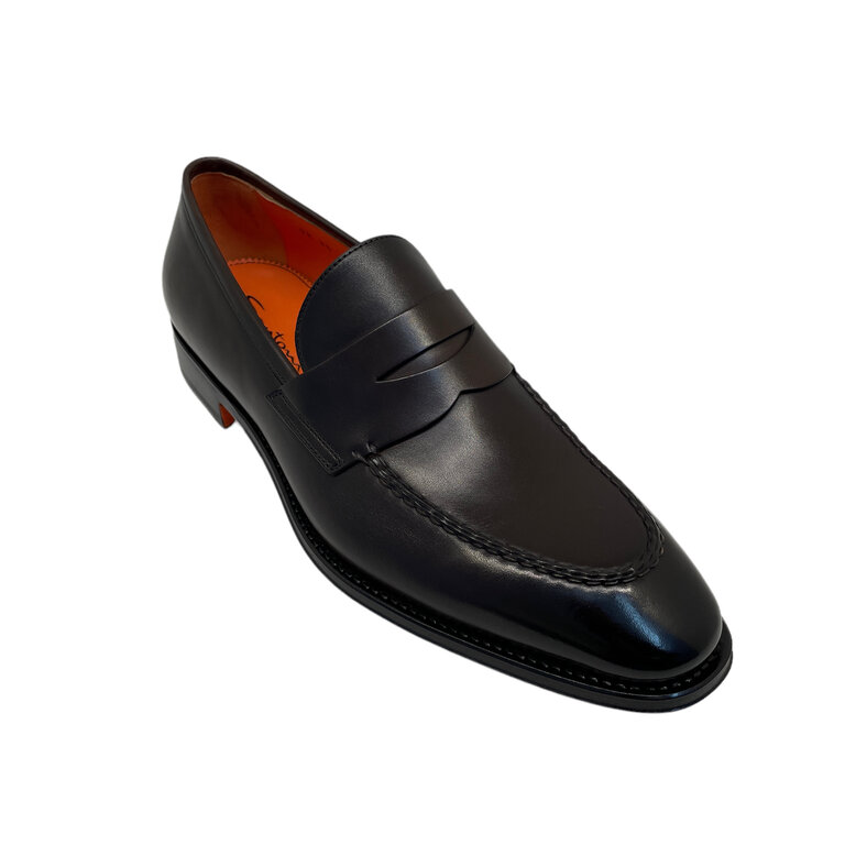 Santoni SANTONI Penny Loafers in Leather