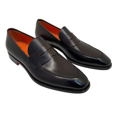 Santoni SANTONI Penny Loafers in Leather