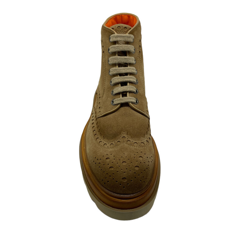 Santoni SANTONI Boots à lacets en daim