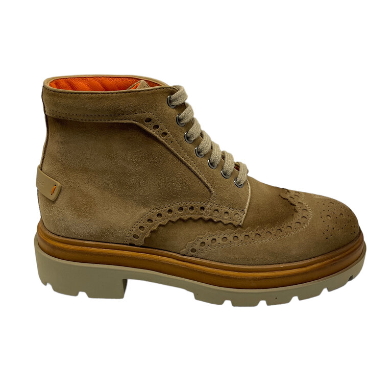 Santoni SANTONI Boots with laces in suede