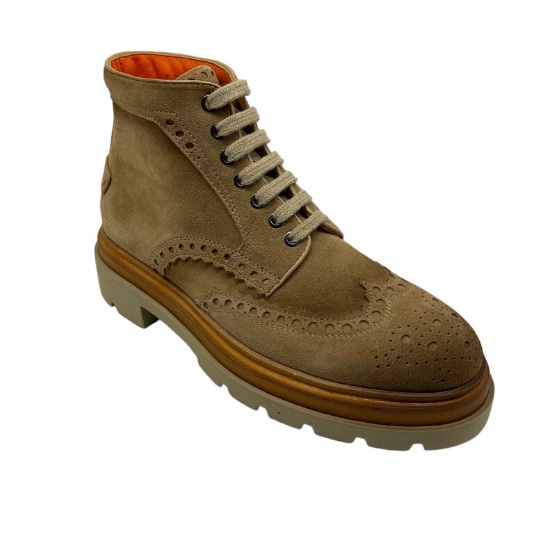 Santoni SANTONI Boots à lacets en daim