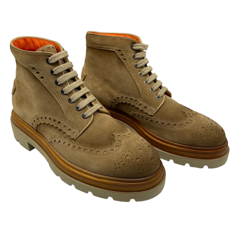 Santoni SANTONI Boots with laces in suede