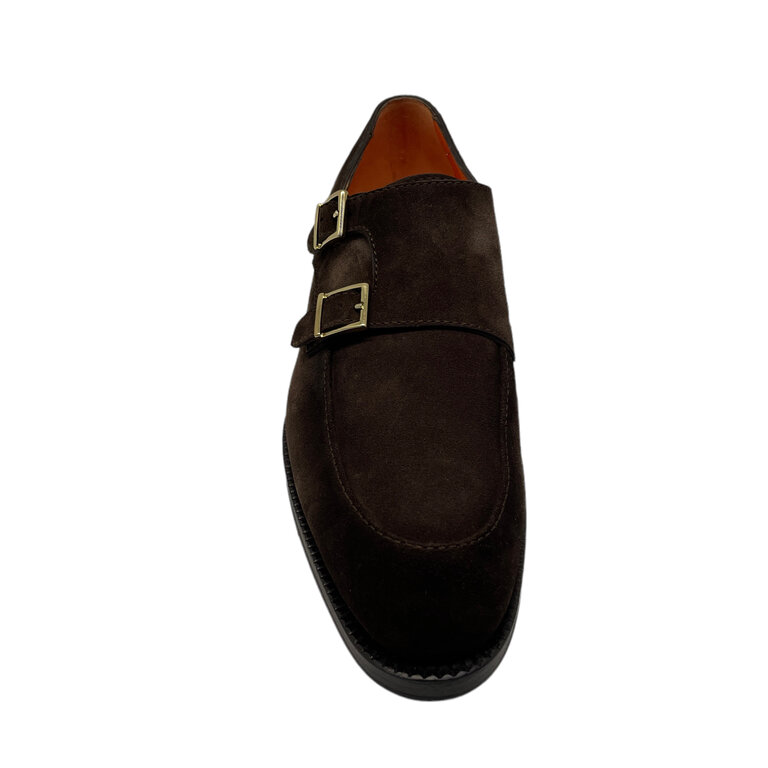 Santoni SANTONI Mocassins à bride en daim