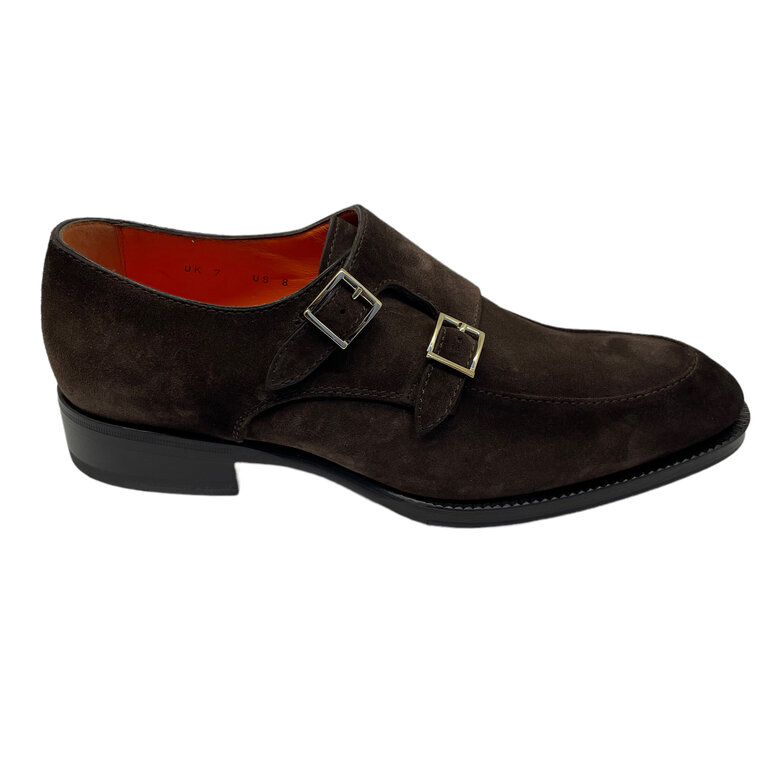 Santoni SANTONI Mocassins à bride en daim