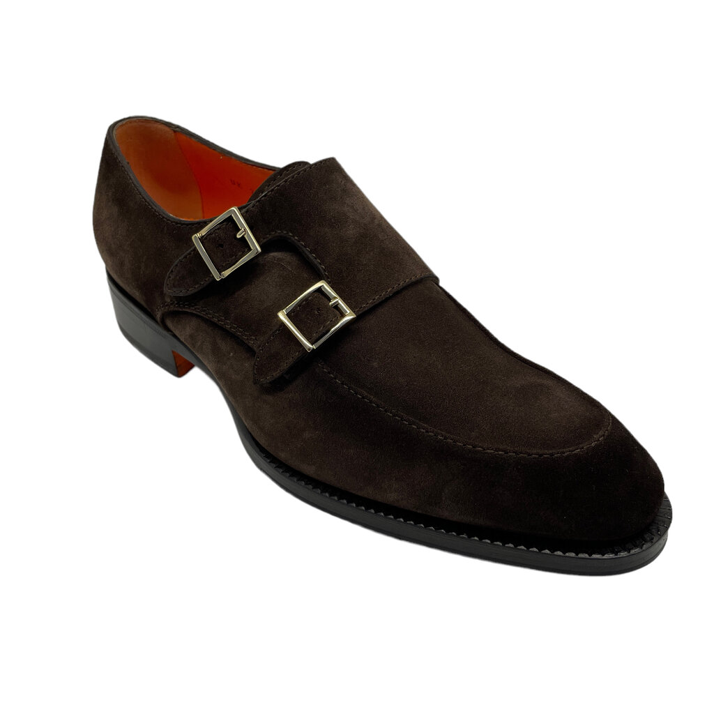 Santoni SANTONI Loafers with straps in suede