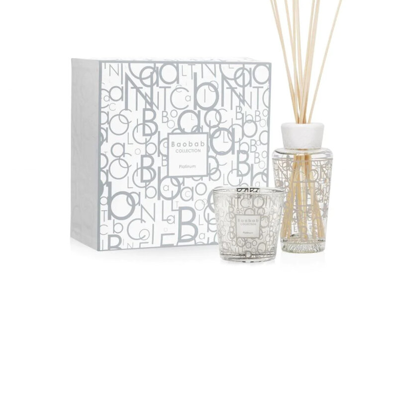 Baobab Baobab Gift Box Candle + Diffuser Platinum