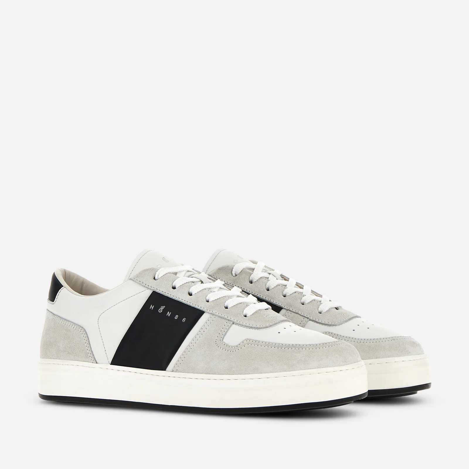 スニーカー HOGAN FW24 H668 - Leather trainers (HXM6680FL30TQK 0M0C) 24-2 HOGAN Sneackers HXM6680FL30O - Montulet Luxury Menswear
