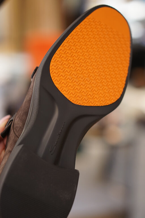 Santoni SANTONI Suede Loafers with strap