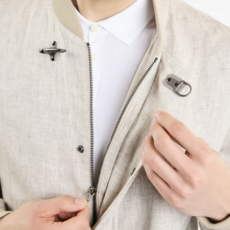 Fay FAY Vest Bomber LINEN NAM11500170WXGC205