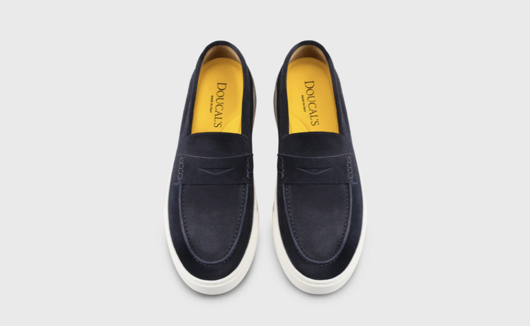 Doucal's DOUCAL'S Mocassins Penny en daim