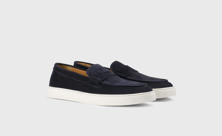 Doucal's DOUCAL'S Mocassins Penny en daim