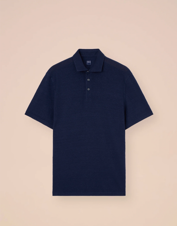 Fedeli FEDELI Linen Flex Short Sleeve Polo