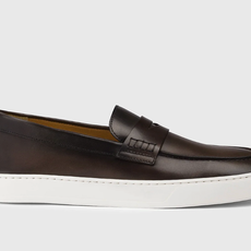 Doucal's DOUCAL'S Mocassins Penny en cuir marron foncé