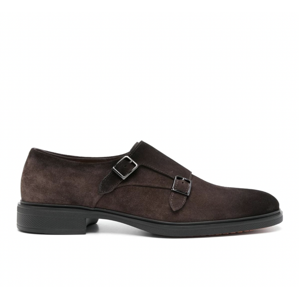 Santoni SANTONI Suede Loafers with strap
