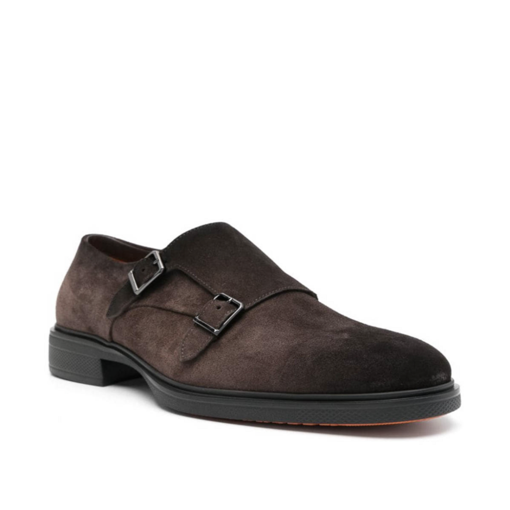 Santoni SANTONI Suede Loafers with strap