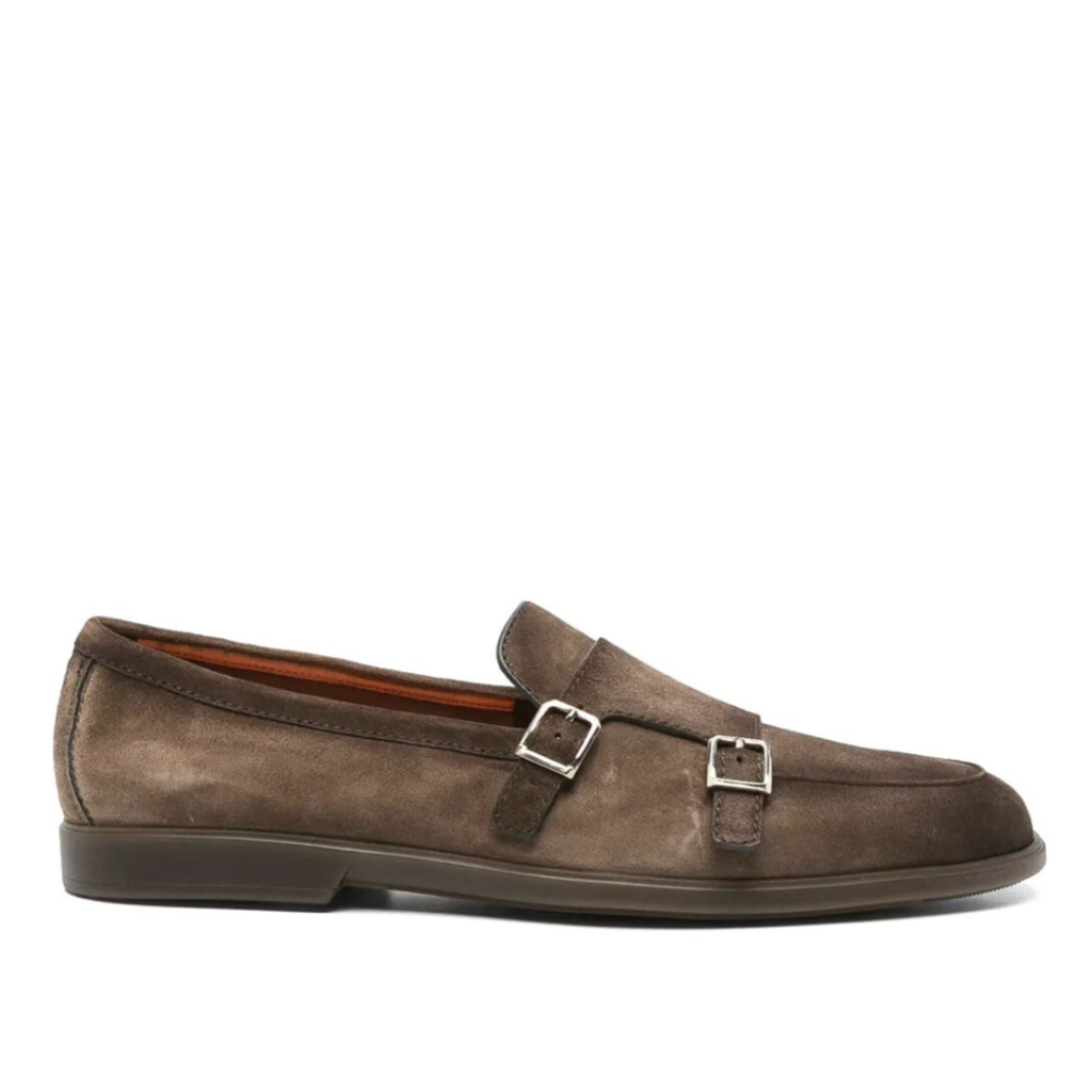 Santoni SANTONI Mocassins à bride, en daim