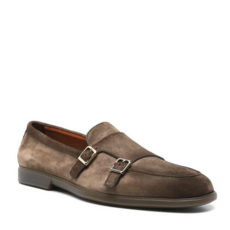 Santoni SANTONI Mocassins à bride, en daim