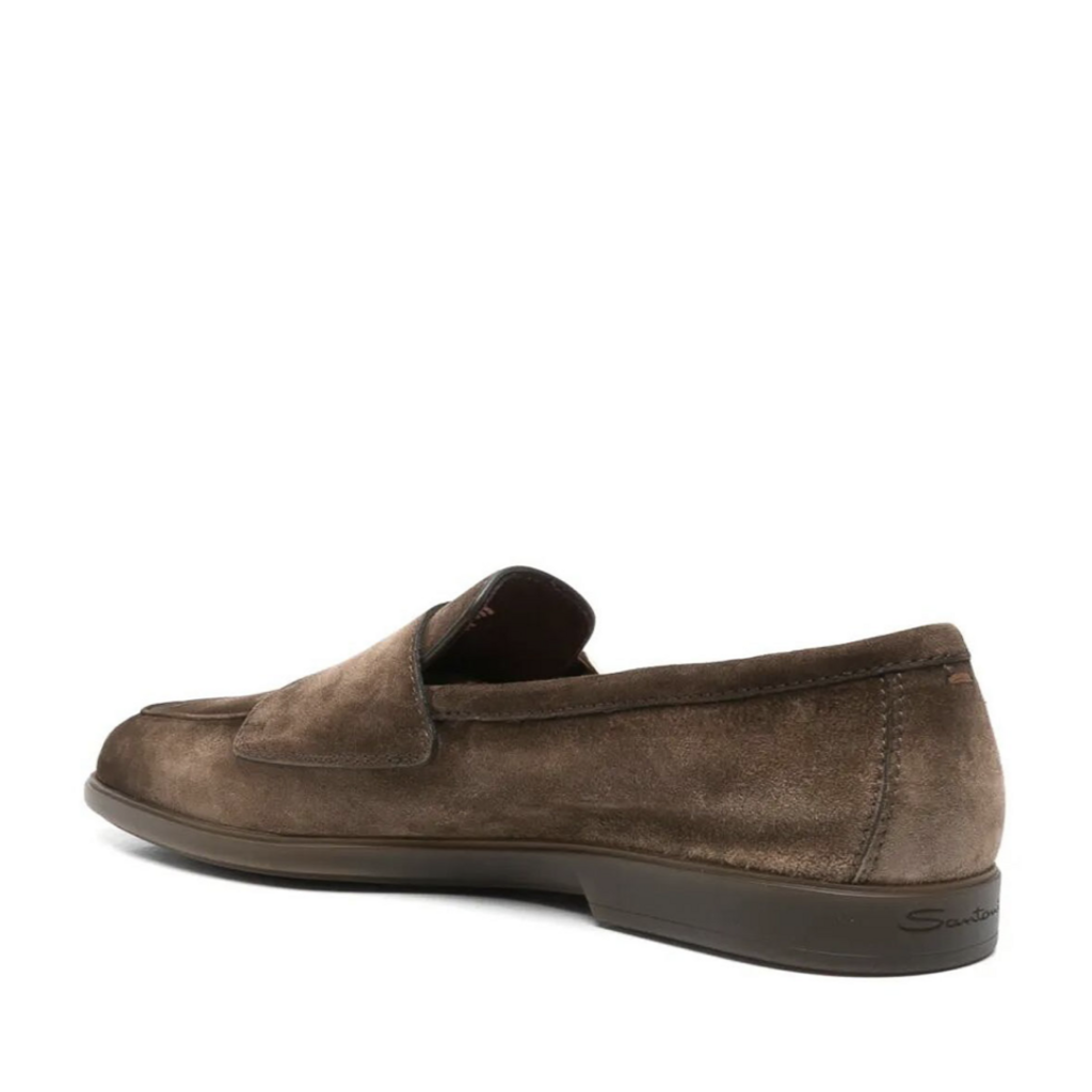 Santoni SANTONI Mocassins à bride, en daim
