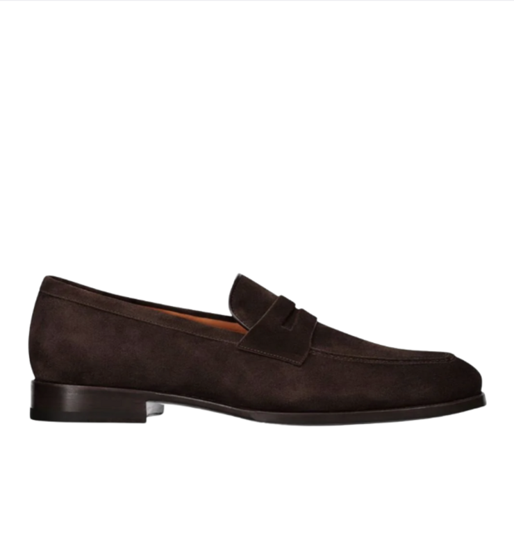 Santoni SANTONI Penny Loafers in suede