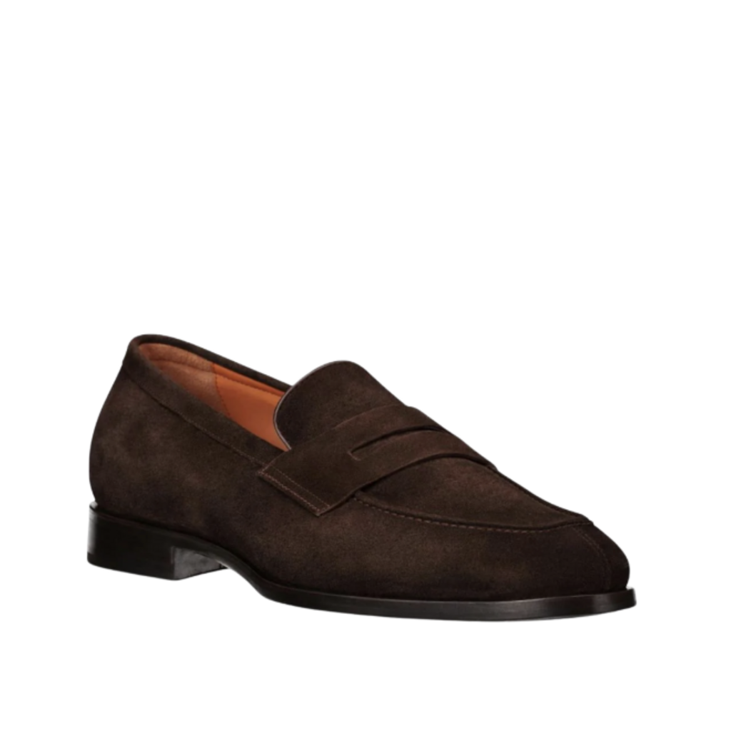 Santoni SANTONI Penny Loafers in suede