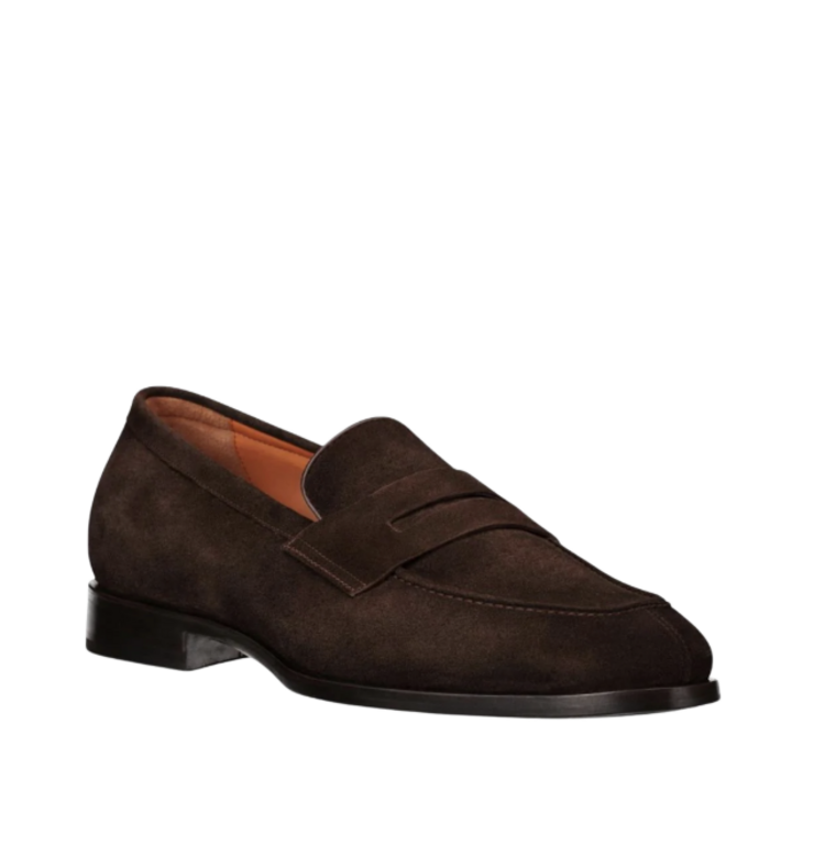 Santoni SANTONI Penny Loafers in suede