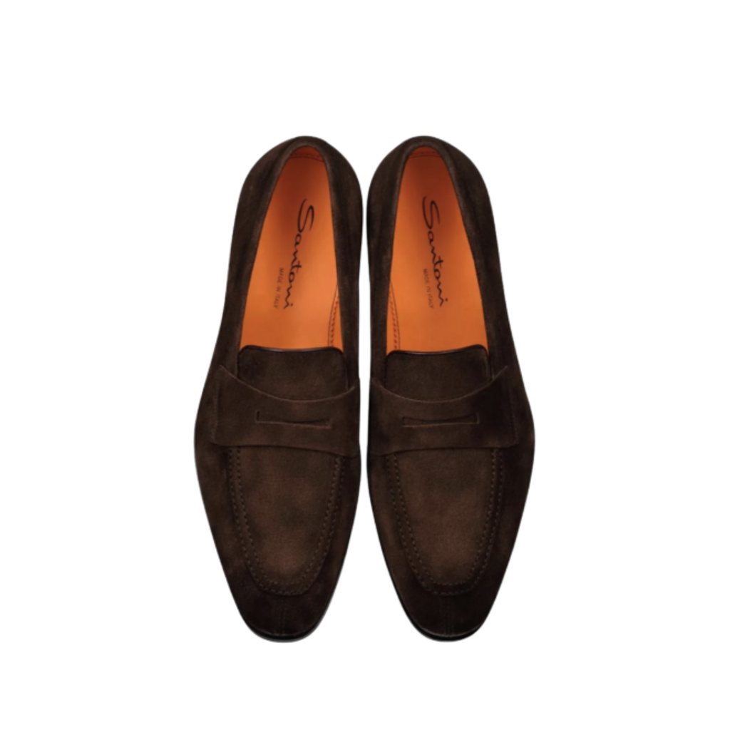 Santoni SANTONI Penny Loafers in suede