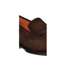 Santoni SANTONI Mocassins Penny en daim