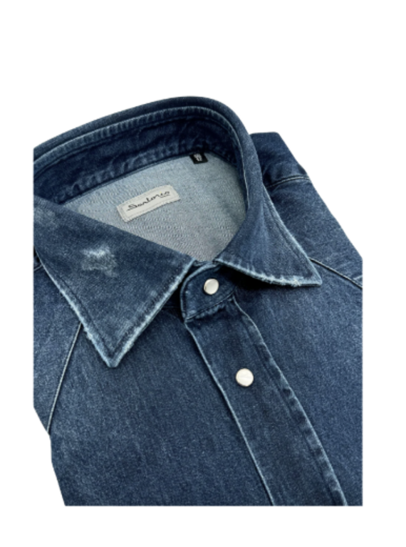 Sartorio SARTORIO Chemise en denim Texas - Dark Blue