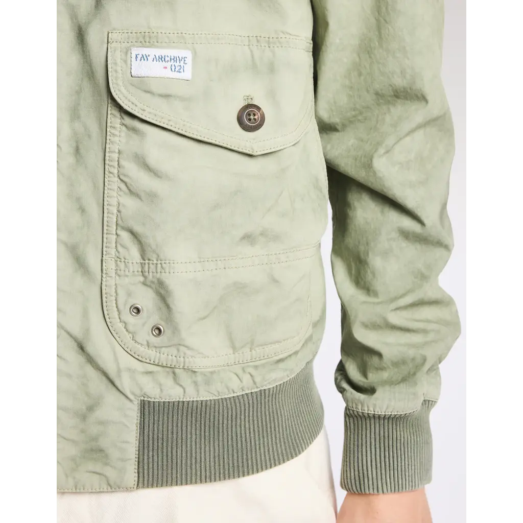 Fay FAY ARCHIVE BOMBER MAM1152081TZB1 V408 GREEN