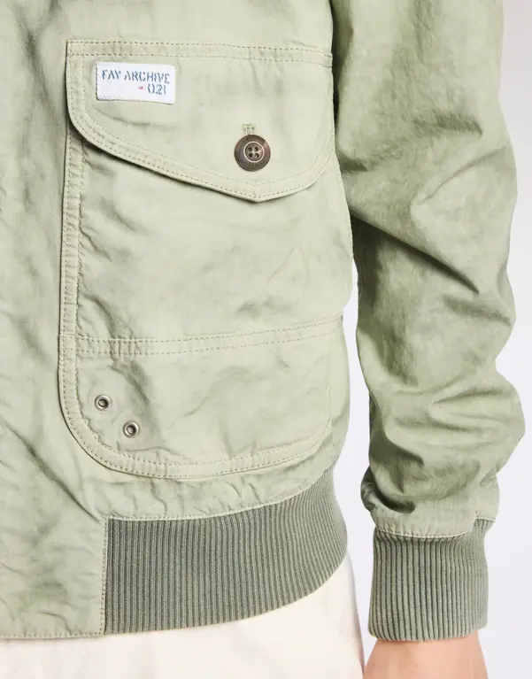 Fay FAY ARCHIVE BOMBER MAM1152081TZB1 V408 GREEN