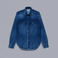 Sartorio SARTORIO Denim Shirt Texas  - Dark Blue