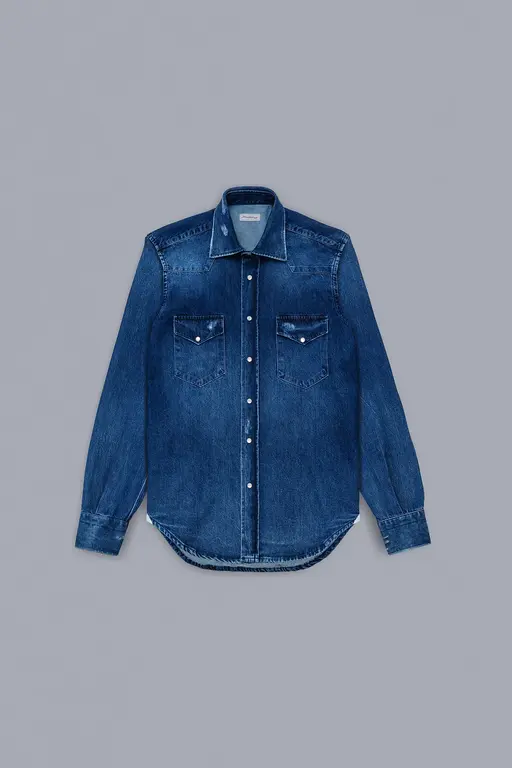 Sartorio SARTORIO Denim Shirt Texas  - Dark Blue