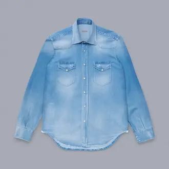 Sartorio SARTORIO Denim Shirt - Light Blue