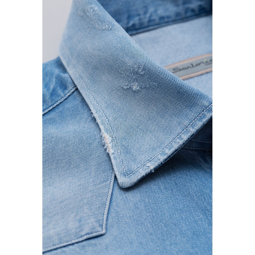 Sartorio SARTORIO Chemise en denim Texas - Light Blue