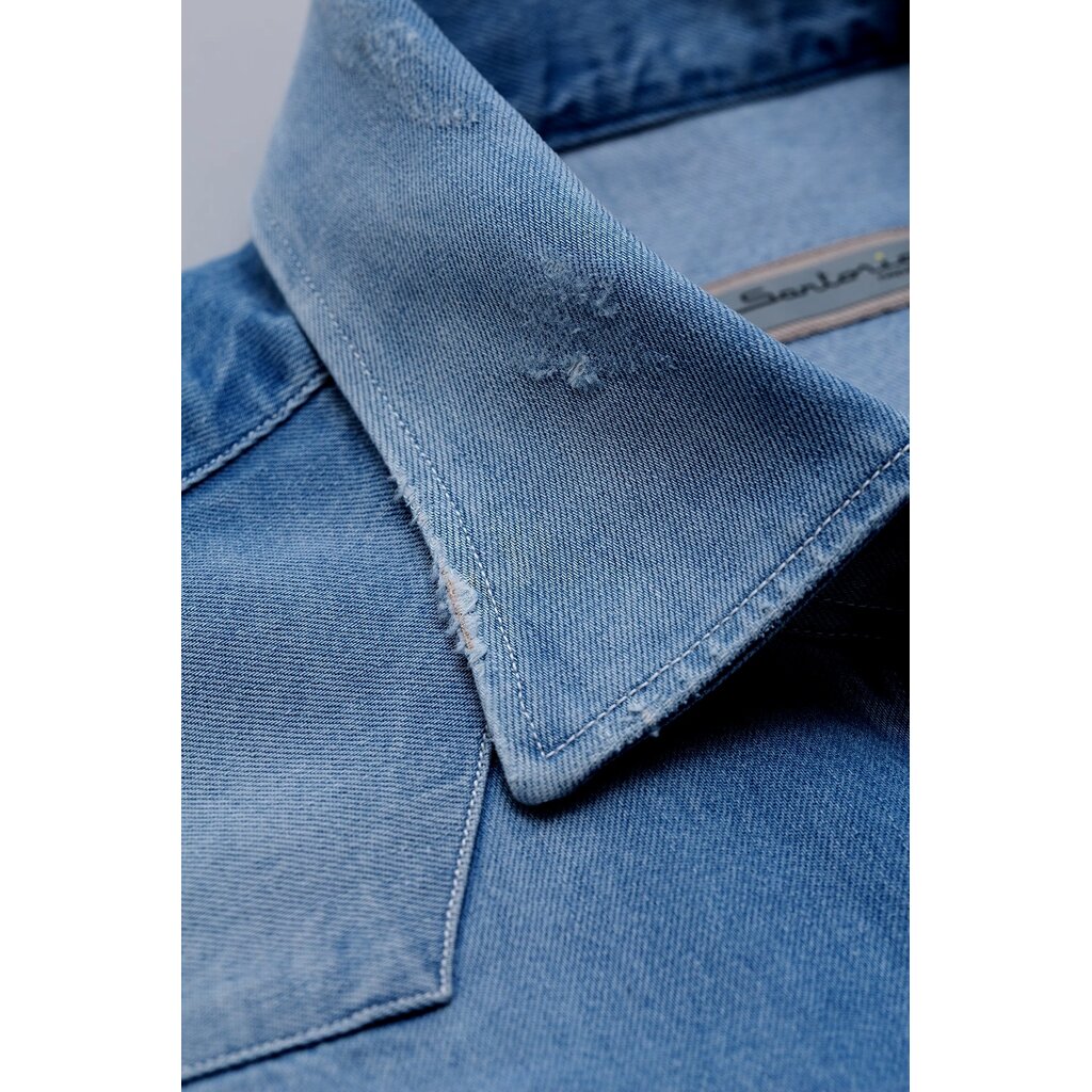 Sartorio SARTORIO Denim Texas Shirt - Medium Blue