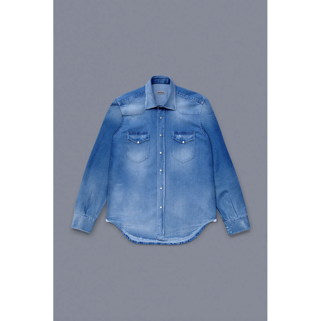 Sartorio SARTORIO Chemise Texas en denim - Medium Blue