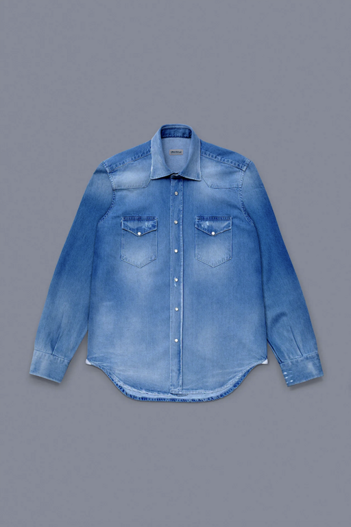 Sartorio SARTORIO Denim Texas Shirt - Medium Blue