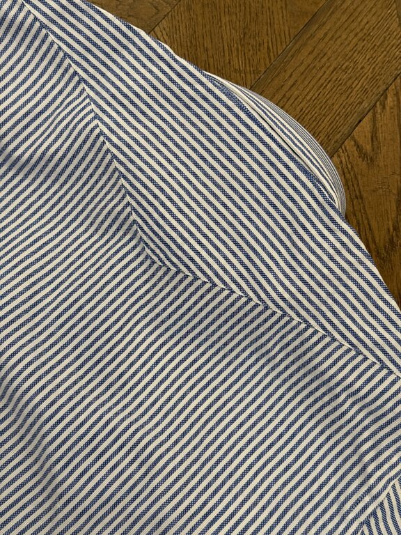Bolzonella Oxford Shirt 4000 - white and blue Stripes