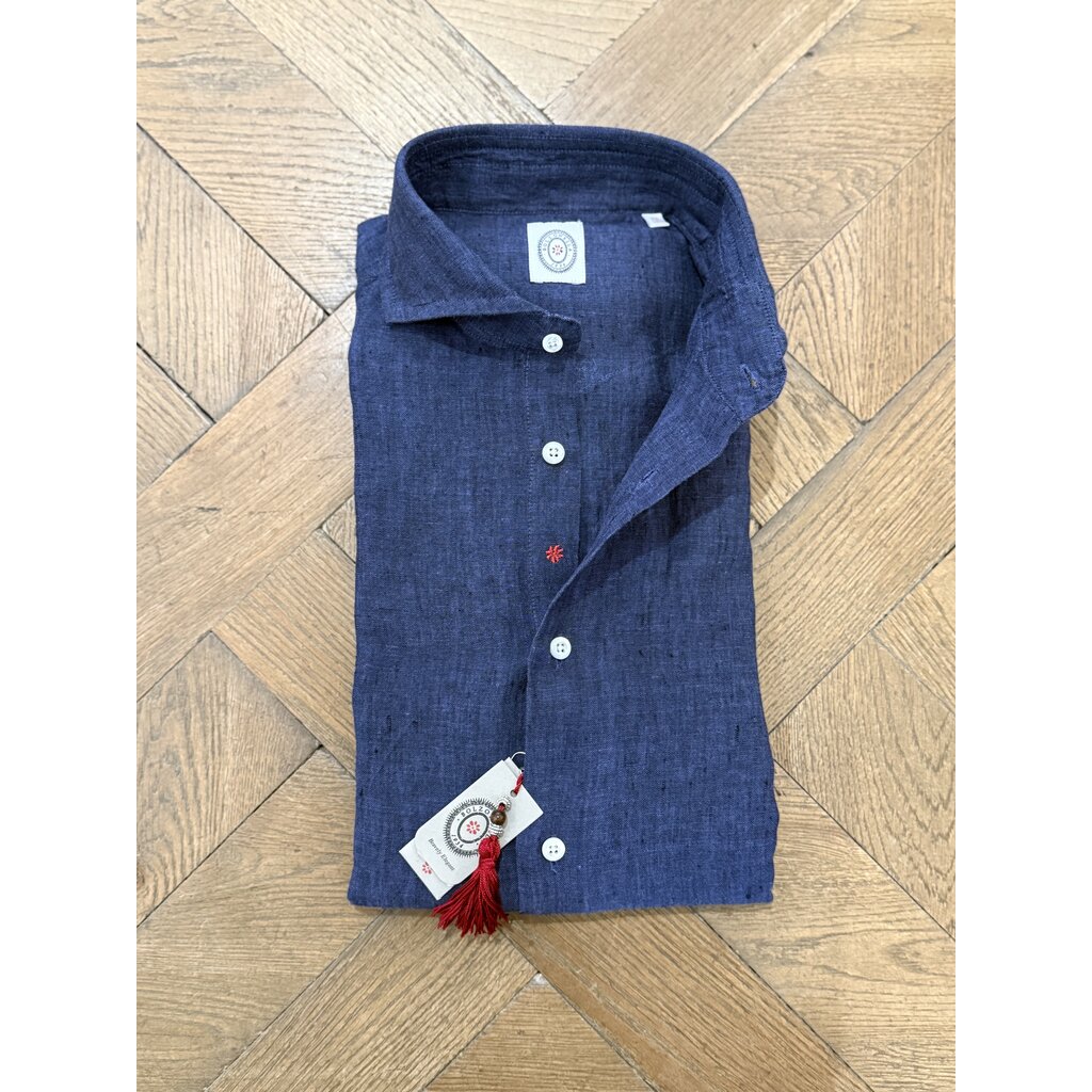 Bolzonella Linen Shirt 6811 - Dark Blue