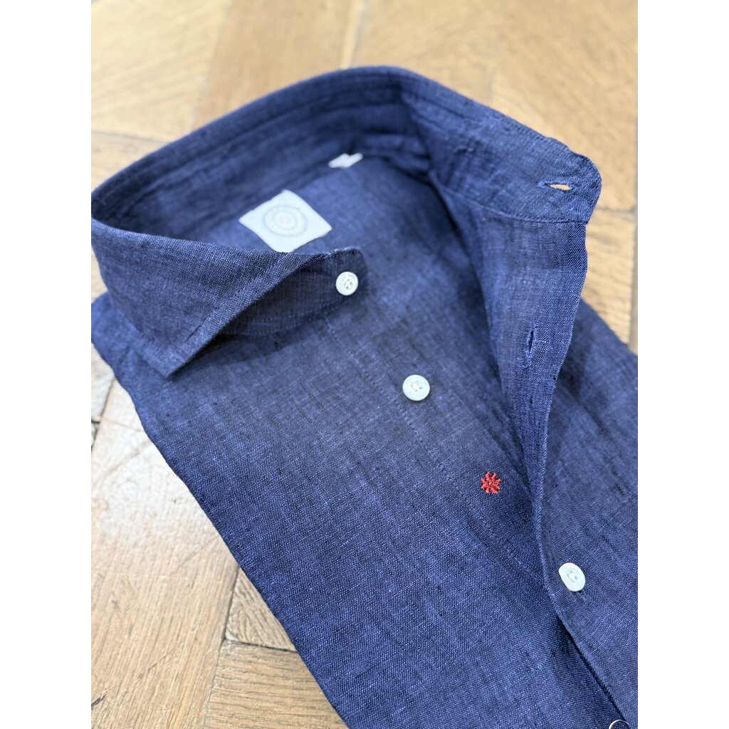 Bolzonella Linen Shirt 6811 - Dark Blue